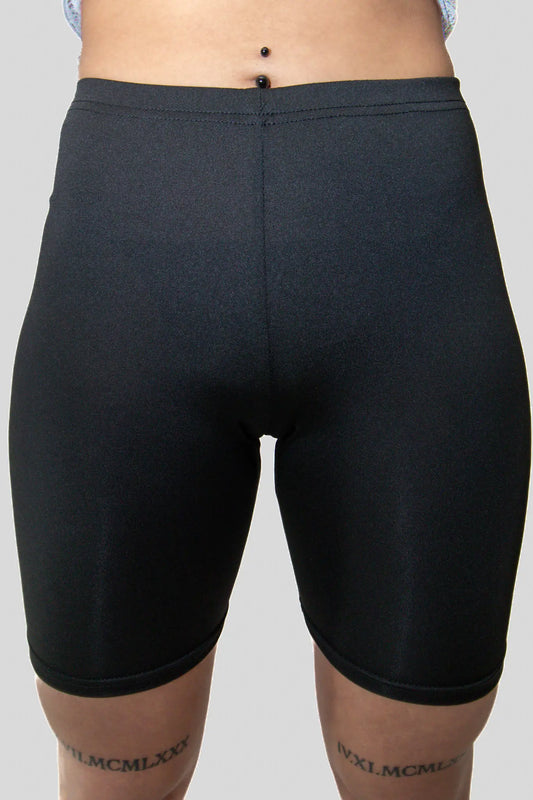 High Wasted Black Leggings: Schwarze Rave Radhosen