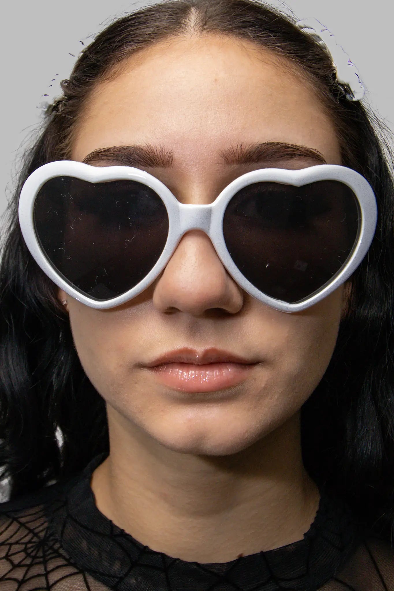 Techno Rave HeartGlow Glasses: Lichteffekt-Brille schwarz