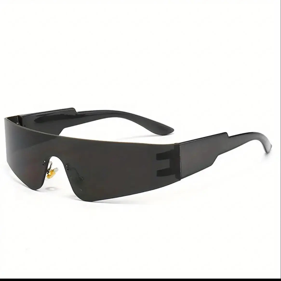 Techno Rave Outfit Brille unisex in Schwarz