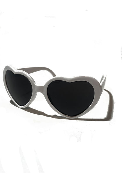 Techno Rave HeartGlow Glasses: Lichteffekt-Brille schwarz Solo