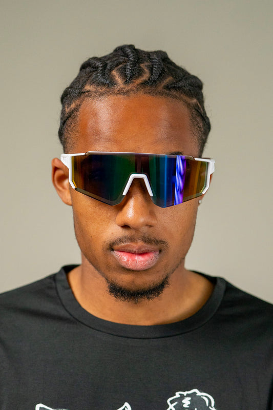 Weisse Brille Skibrille mässig