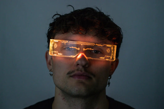 Farbwechsel Techno Rave Brille für Rave Outfits in der Schweiz