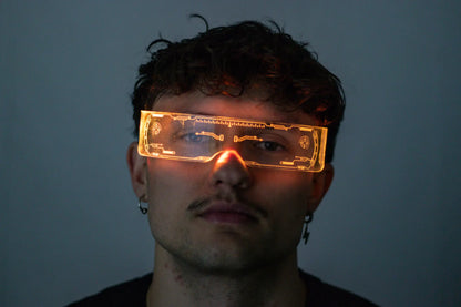 Techno Rave Glow Goggles: Farbwechsel Rave Brille