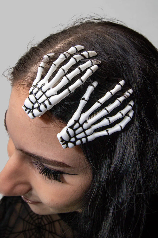 Techno Rave Ghost Techno Rave Claw Hairpins: Haarspangen 2er-Set